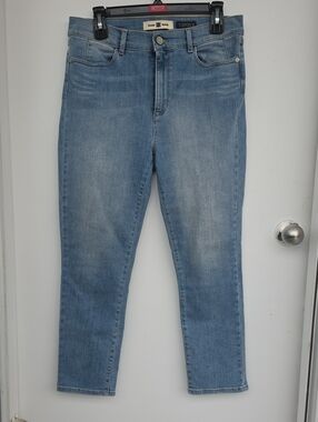RIANI Luxury Candiani Italian Denim High-Rise Cropped Jeans Size 10